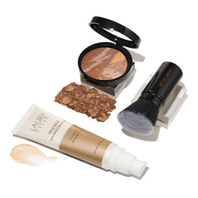 LAURA GELLER Everyday Routine Kit with Spackle Primer, Foundation, and Kabuki Brush
