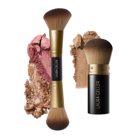 LAURA GELLER Face It All 2pc Makeup Brush Set front view