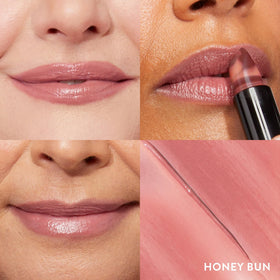 LAURA GELLER Italian Marble Hydrating Lipstick Honey Bun swatch on skin