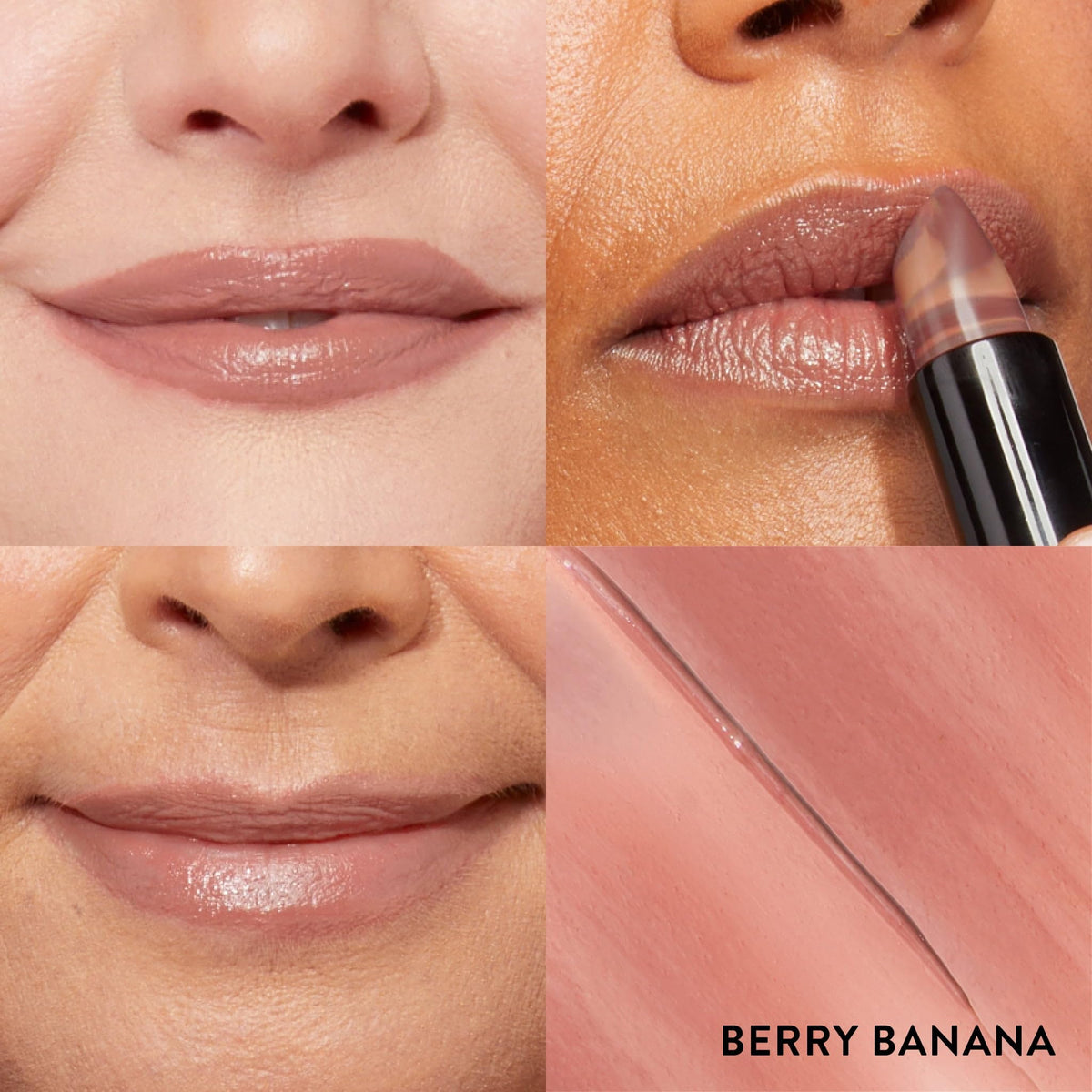 LAURA GELLER Italian Marble Lipstick Berry Banana swatch on skin