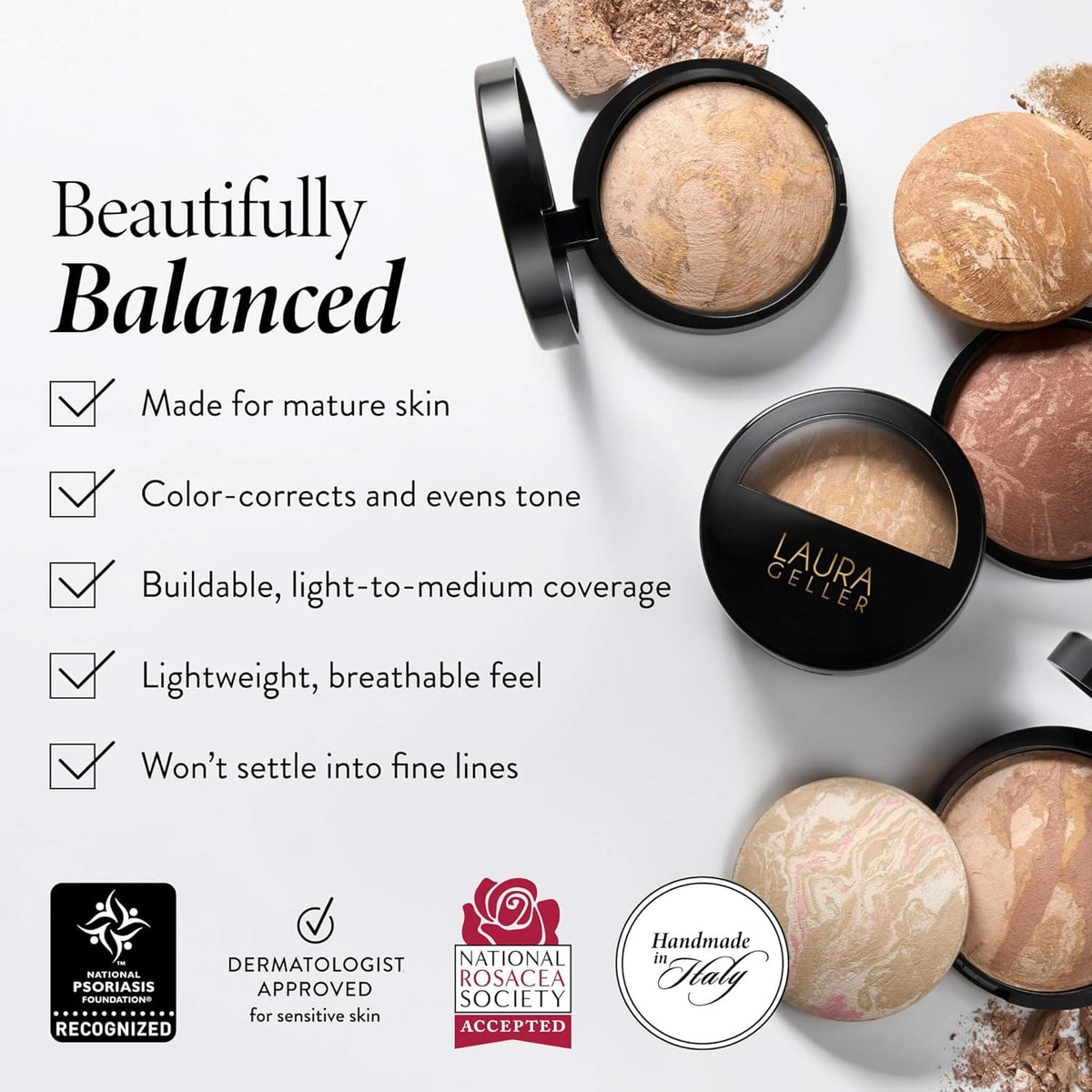 LAURA GELLER kabuki brush from the Baked Balance-n-Brighten Foundation Set