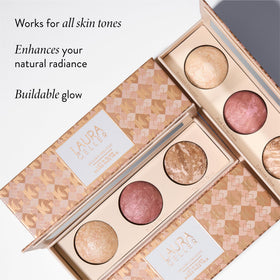 LAURA GELLER Lift-n-Glow Palette with Tahitian Glow Baked Body Frosting