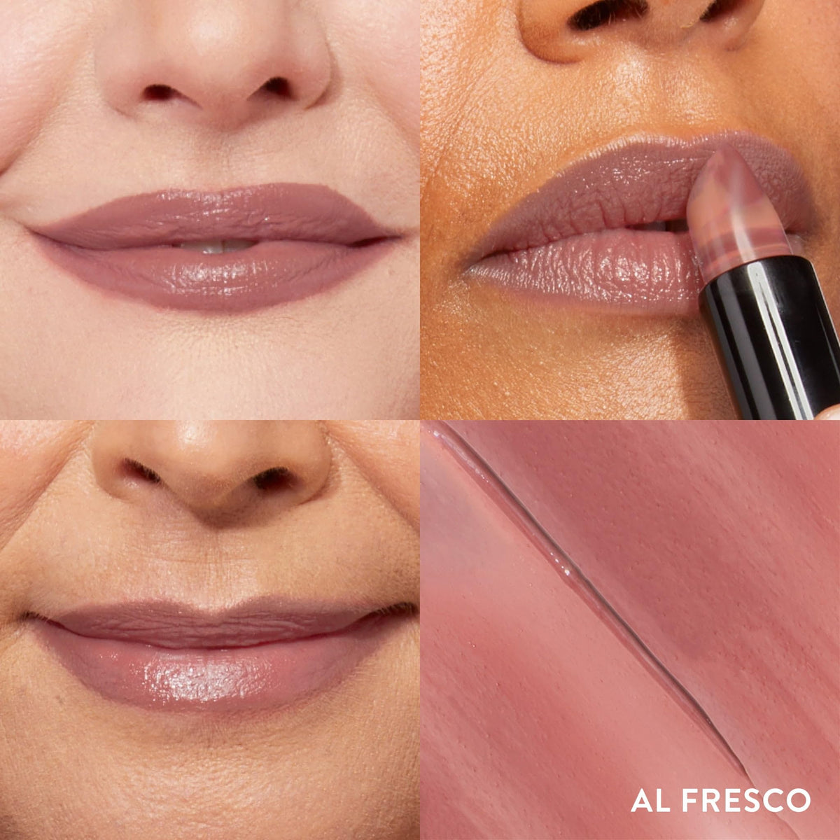 LAURA GELLER Lipstick Al Fresco showing marbleized colour