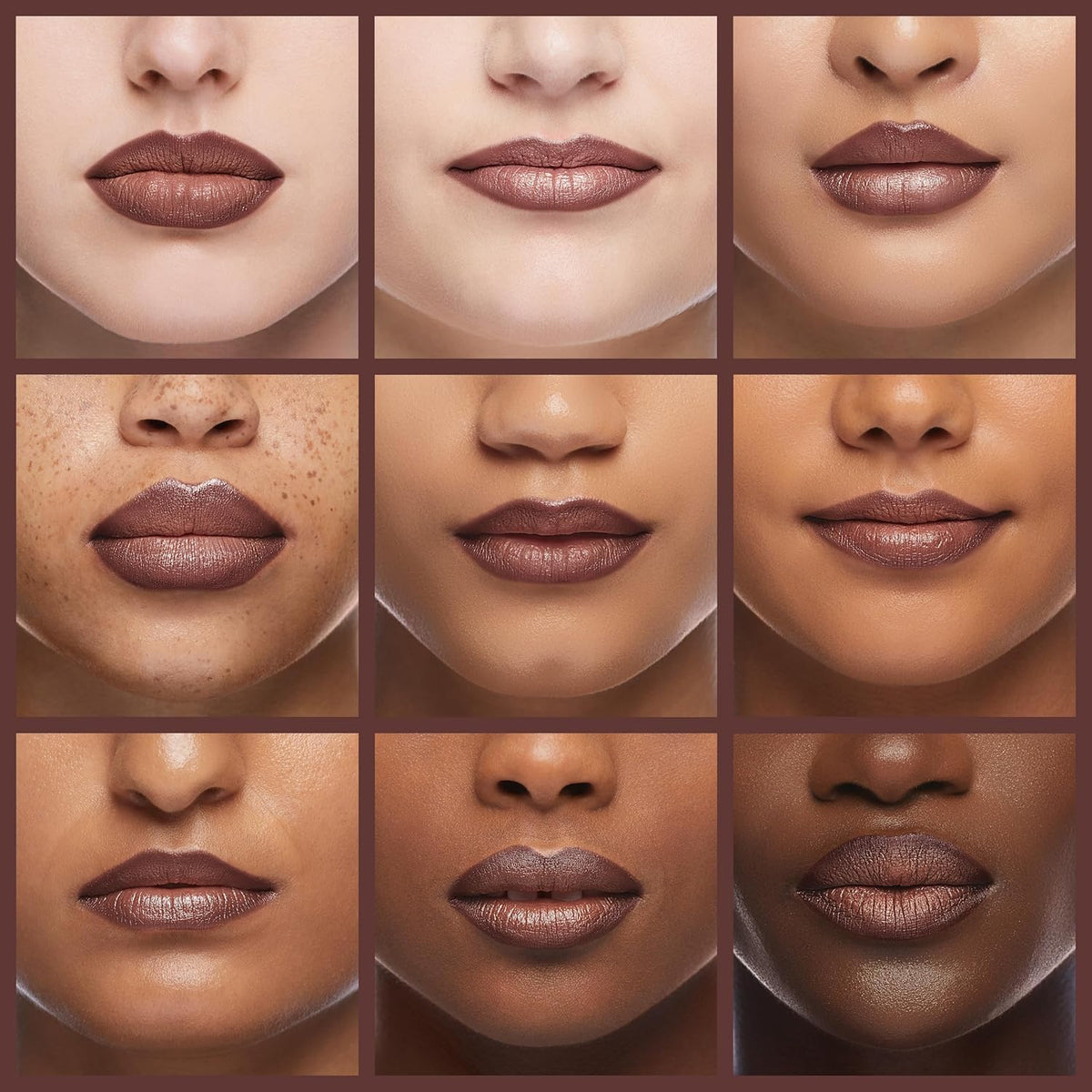 LAURA GELLER Modern Classic Lip Liner Sassy Spice applied on lips
