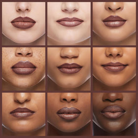 LAURA GELLER Modern Classic Lip Liner Sassy Spice applied on lips