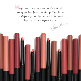 LAURA GELLER Modern Classic Waterproof Lip Liner Radiant Rose in hand