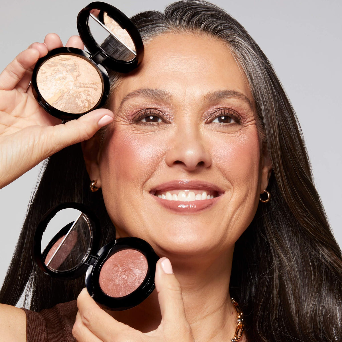 LAURA GELLER NEW YORK Blush-n-Glow Kit displayed on a vanity