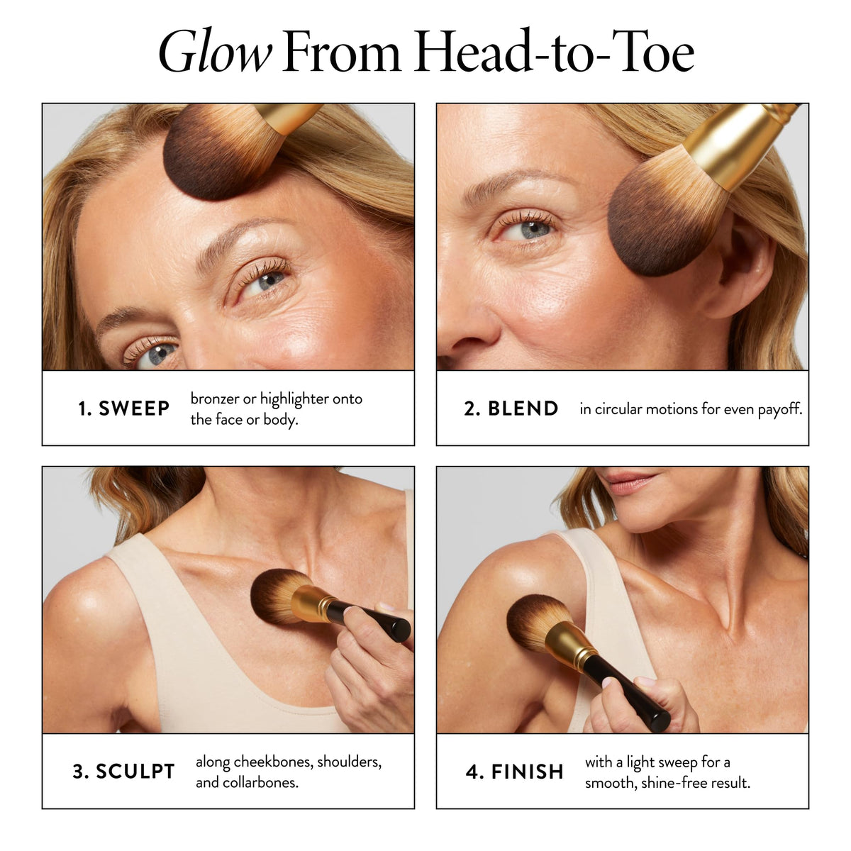 LAURA GELLER NEW YORK Classic Bronzer Brush side view