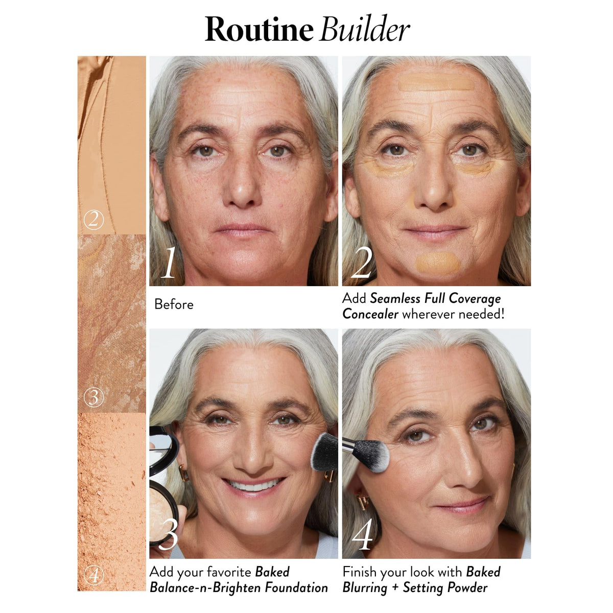 LAURA GELLER NEW YORK Full Coverage Concealer Deep with other makeup products