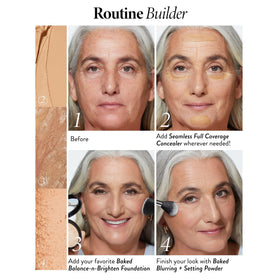 LAURA GELLER NEW YORK Full Coverage Concealer Deep with other makeup products