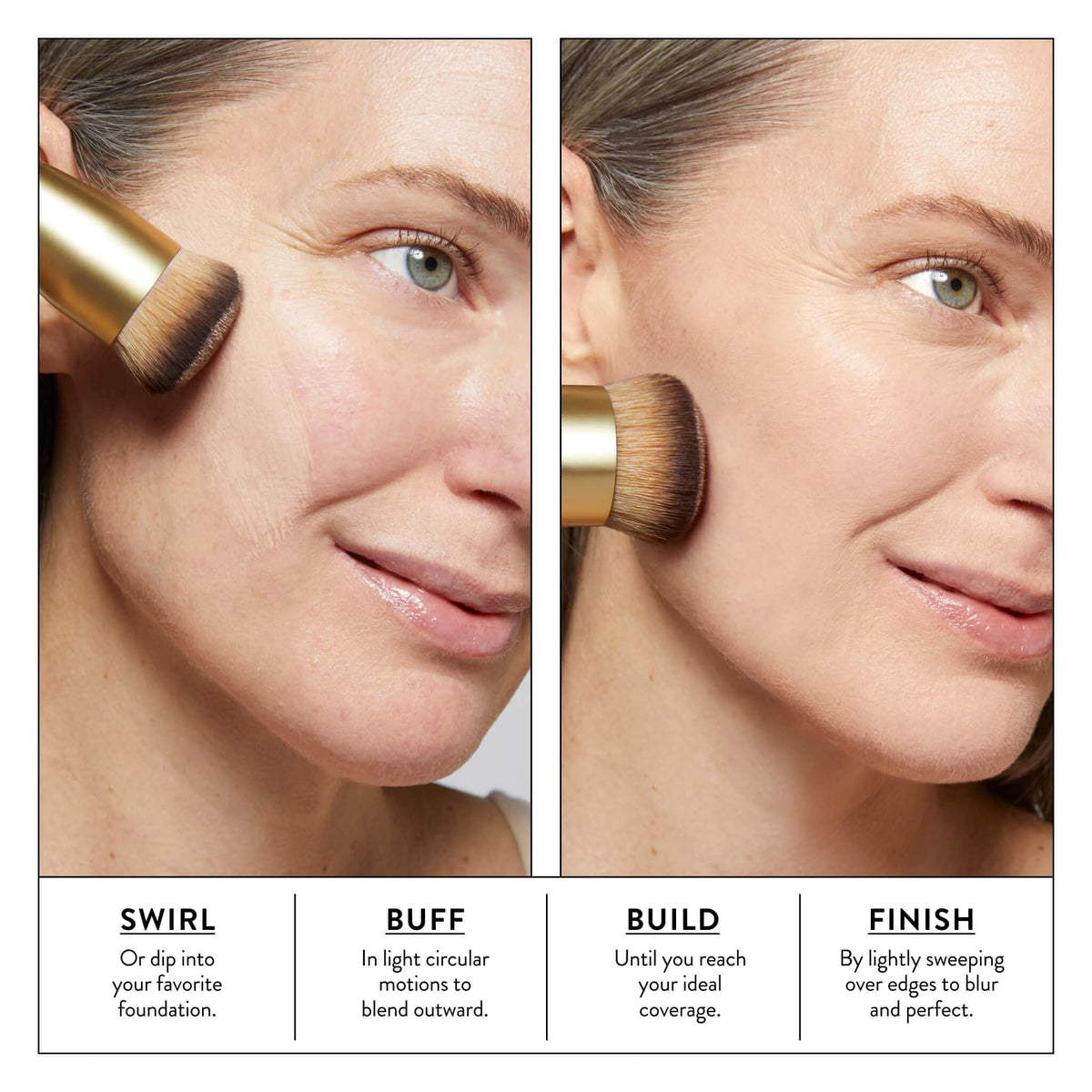 LAURA GELLER NEW YORK Full Coverage Foundation Blending Brush side view