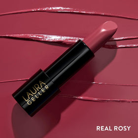 LAURA GELLER NEW YORK Modern Classic Cream Lipstick Real Rosy with lip liner
