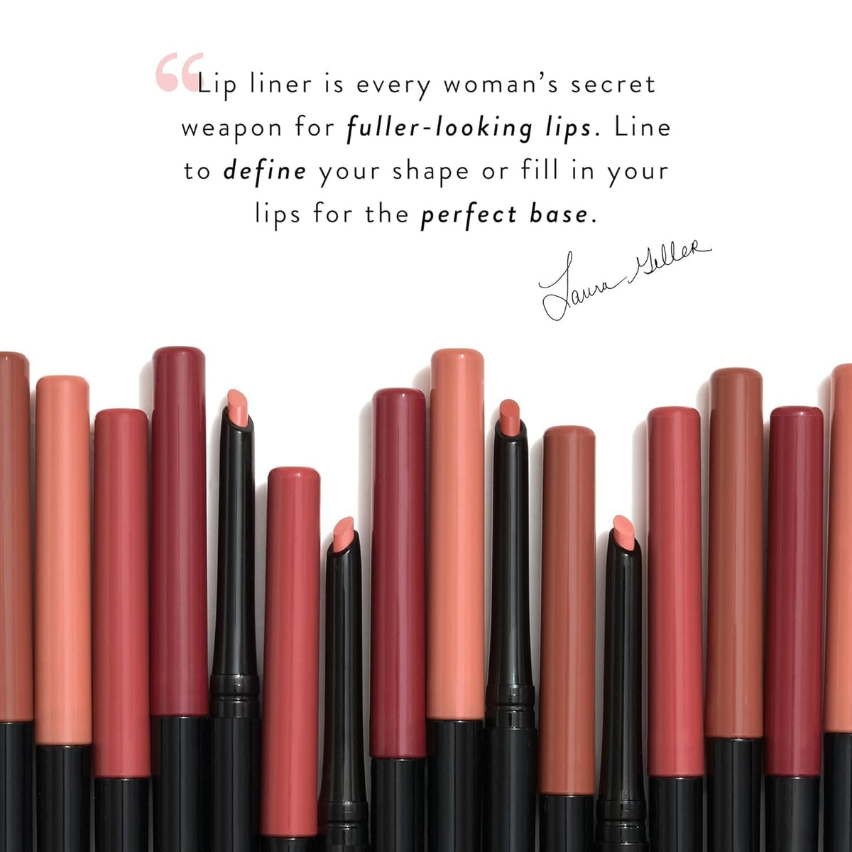 LAURA GELLER NEW YORK Modern Classic Waterproof Lip Liner Beautiful Berry swatch on skin