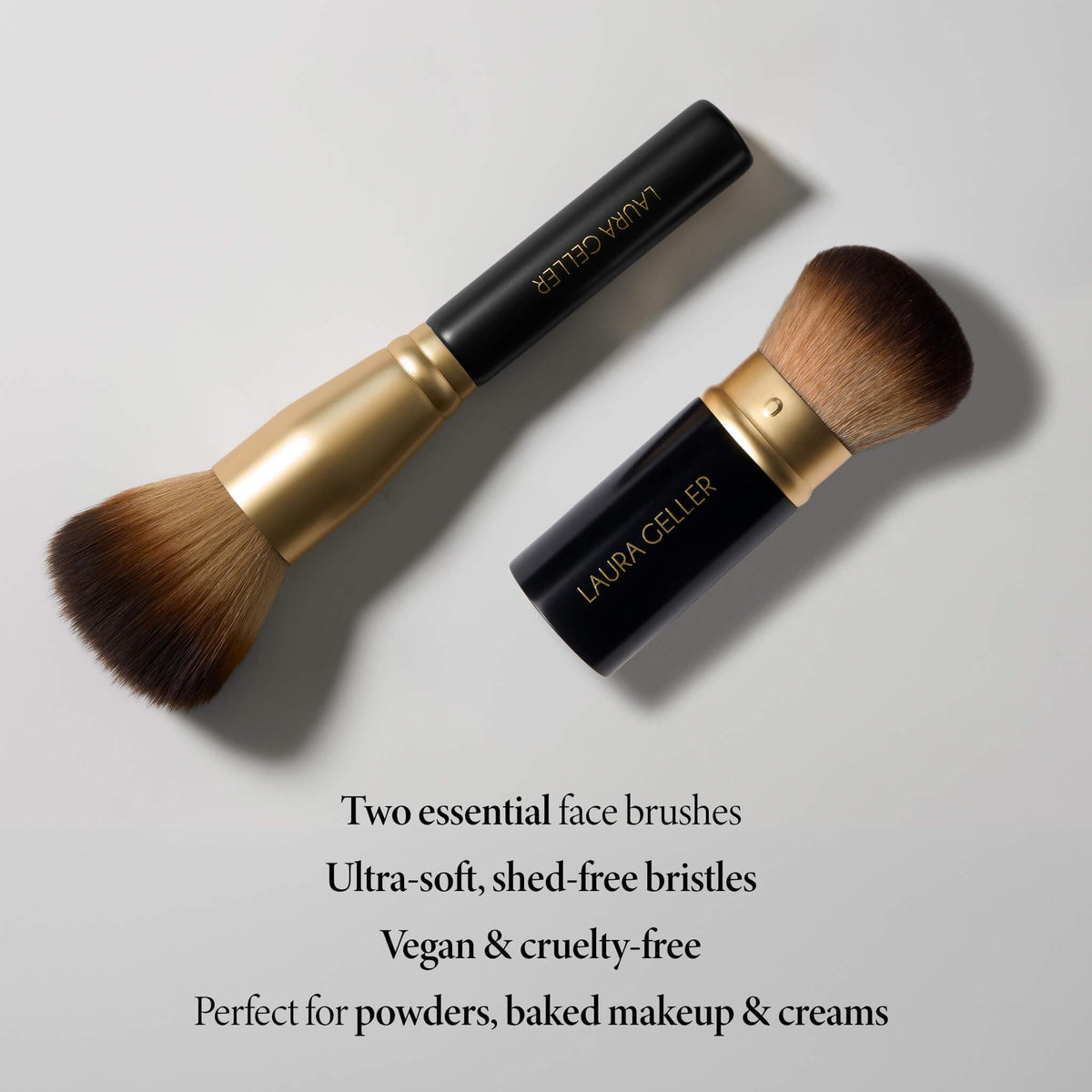 LAURA GELLER NEW YORK Retractable Airbrush Kabuki Brush side view