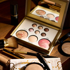 LAURA GELLER palette with neutral tones and shimmer