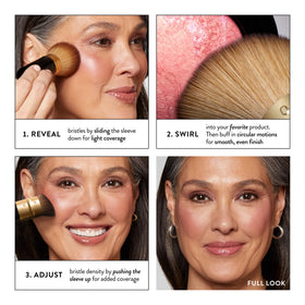 LAURA GELLER Retractable Kabuki Brush with cap on