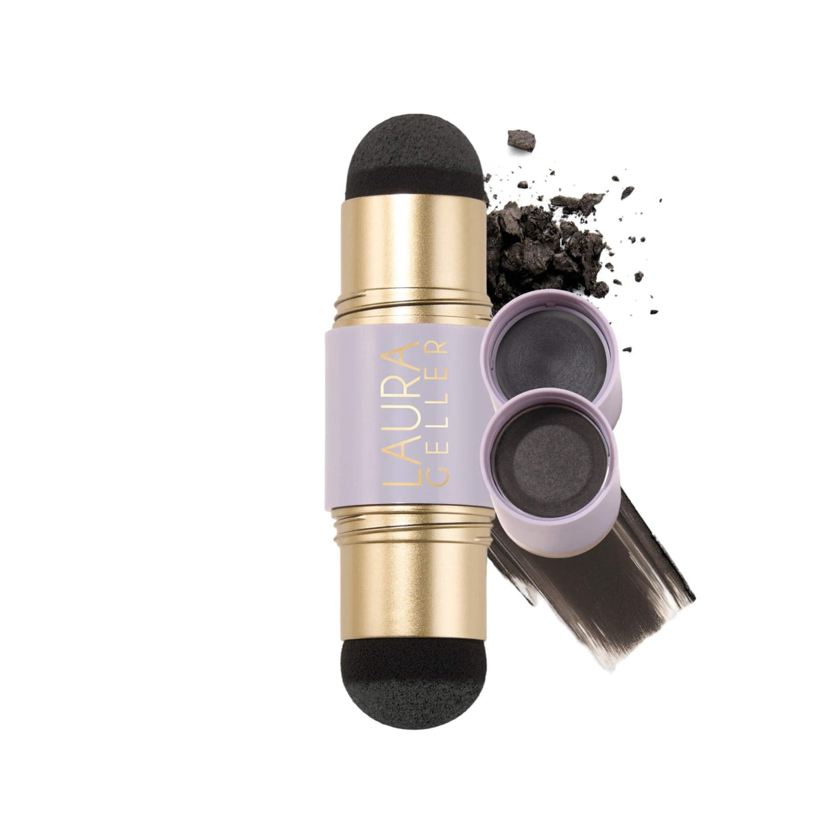 LAURA GELLER Root Touch-Up Hair & Brows Black front view
