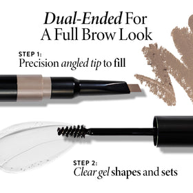 LAURA GELLER Sculpt-n-Stay Eyebrow Pencil & Gel in use on model