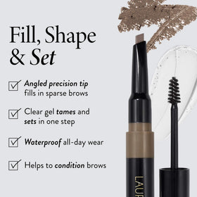 LAURA GELLER Sculpt-n-Stay Eyebrow Pencil & Gel packaging