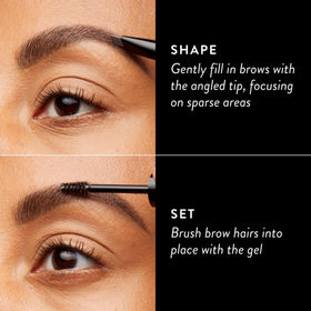 LAURA GELLER Sculpt-n-Stay Eyebrow Pencil & Gel side view