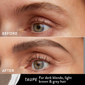 LAURA GELLER Sculpt-n-Stay Eyebrow Pencil & Gel Taupe angled view
