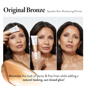 LAURA GELLER Spackle Makeup Primer Bronze texture close-up