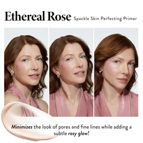 LAURA GELLER Spackle Makeup Primer Ethereal Rose Glow application process