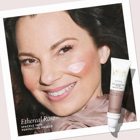 LAURA GELLER Spackle Makeup Primer Ethereal Rose Glow bottle side view