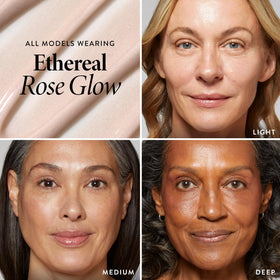LAURA GELLER Spackle Makeup Primer Ethereal Rose Glow texture on hand