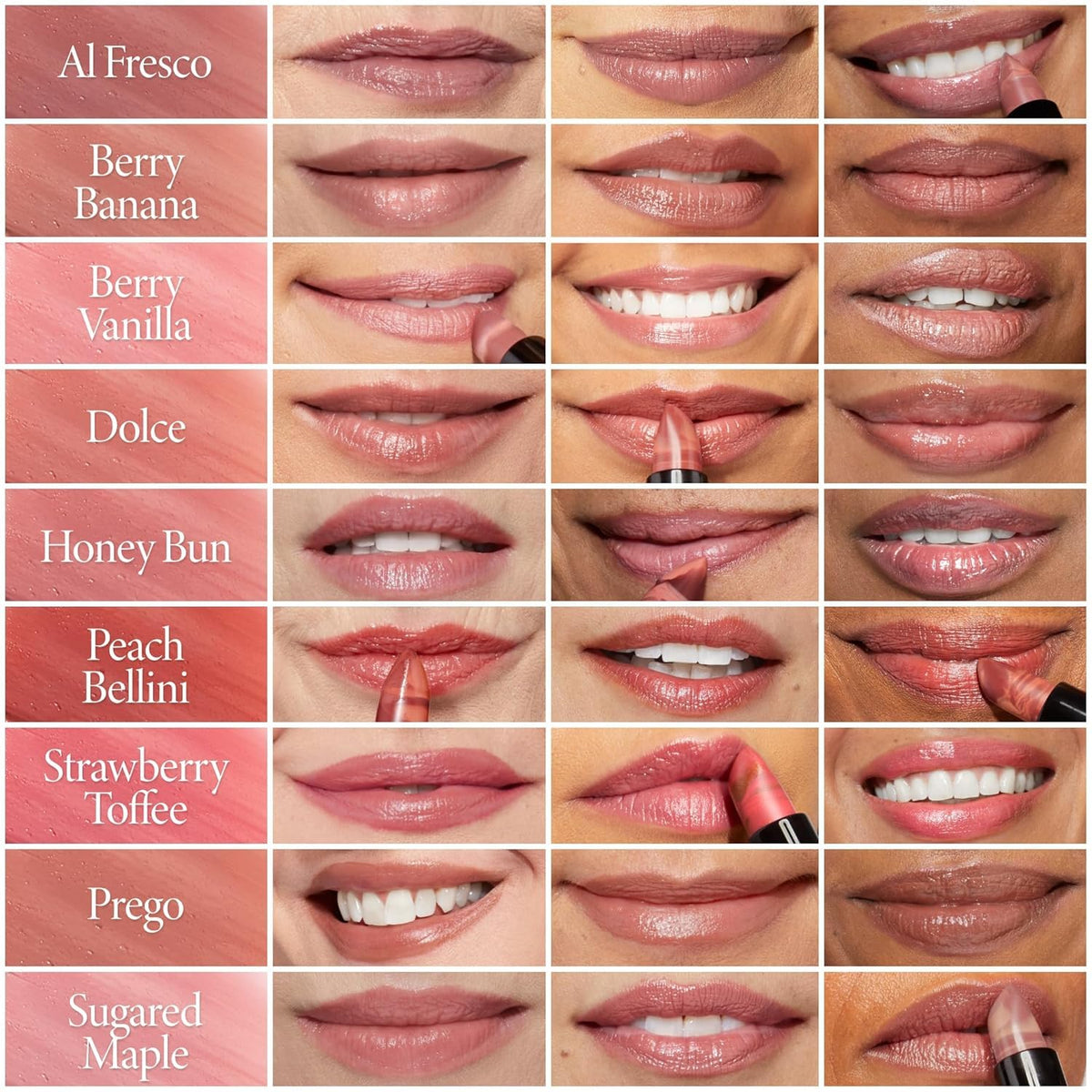 LAURA GELLER Sugared Maple lipstick with natural light reflection