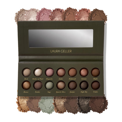 LAURA GELLER The Delectables Earthy Essentials Eyeshadow Palette front view