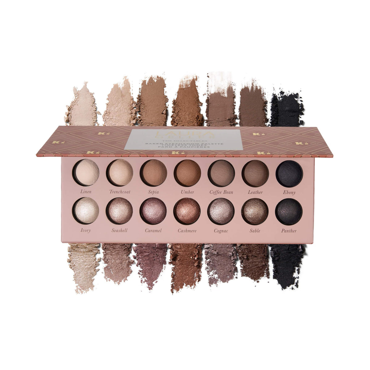 LAURA GELLER The Delectables Eyeshadow Palette front view
