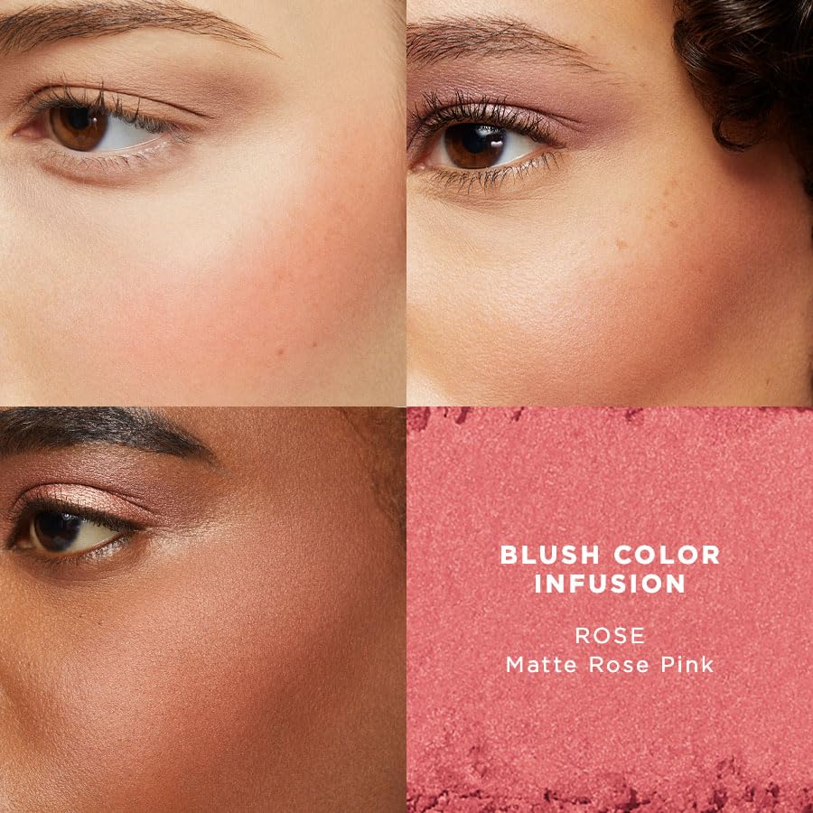 Laura Mercier Blush Color Infusion Rose 32g swatch on skin