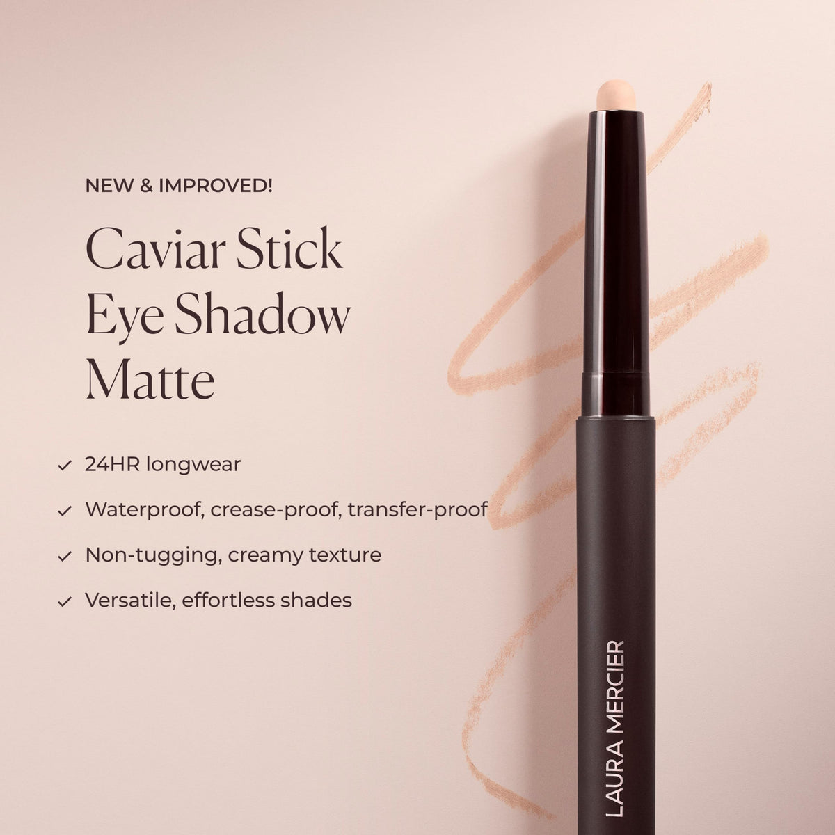 Laura Mercier Caviar Stick Cream Eyeshadow Peach close-up