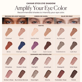 Laura Mercier Caviar Stick Cream Eyeshadow with makeup brushes