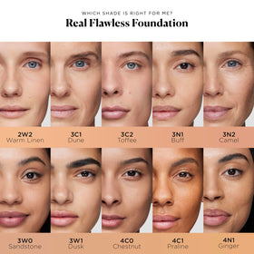 Laura Mercier Real Flawless Liquid Foundation 3N1 Buff application with brush