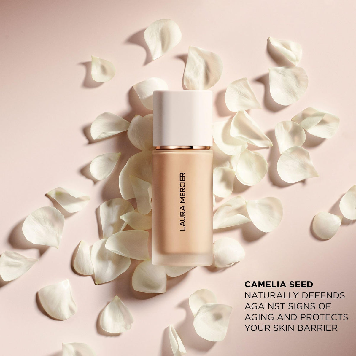 Laura Mercier Real Flawless Liquid Foundation 3N1 Buff with makeup tools