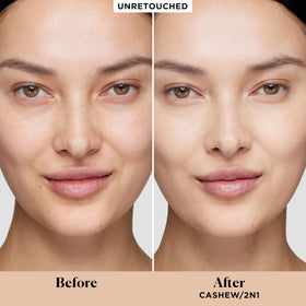 Laura Mercier Real Flawless Liquid Foundation application on skin