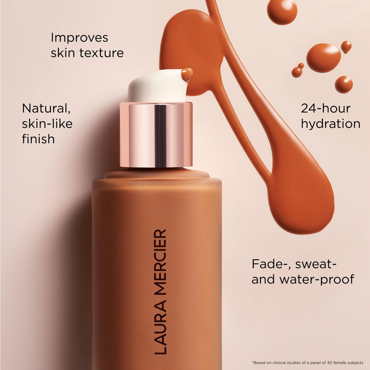 Laura Mercier Real Flawless Liquid Foundation swatch on hand