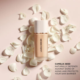 Laura Mercier Real Flawless Liquid Foundation with makeup brushes
