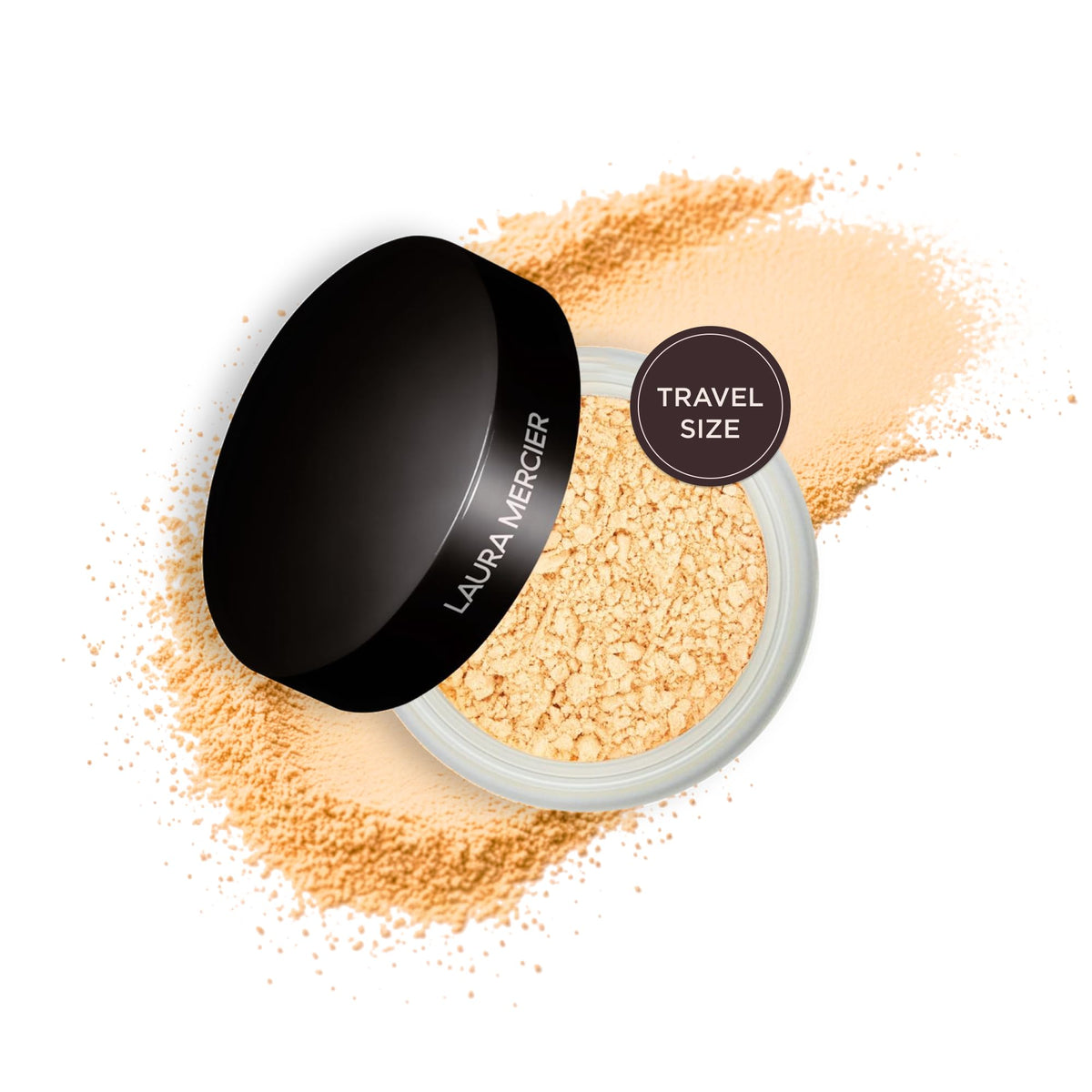Laura Mercier Translucent Loose Setting Powder front view with packaging