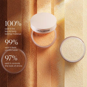 Laura Mercier Translucent Loose Setting Powder with makeup brush