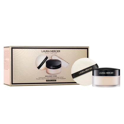 Laura Mercier Translucent Loose Setting Powder with Velour Puff front view