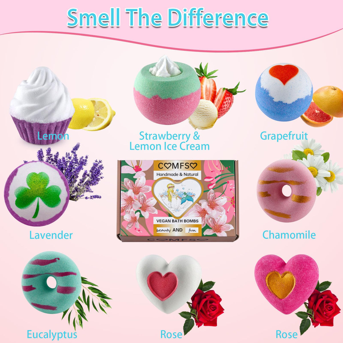 Lavender scented bath bomb from comfso