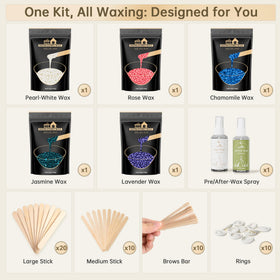 Lavender wax beads in Lifestance waxing kit