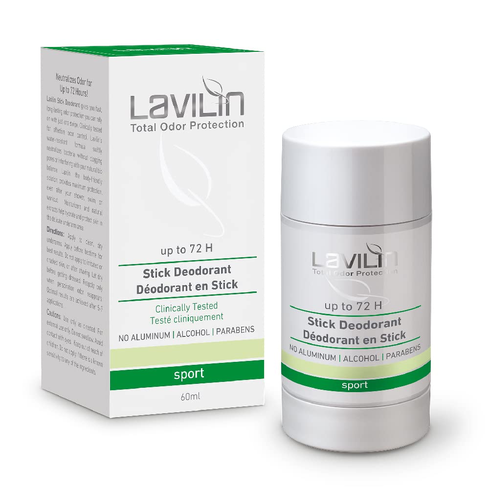 Lavilin Natural Deodorant front view with packaging