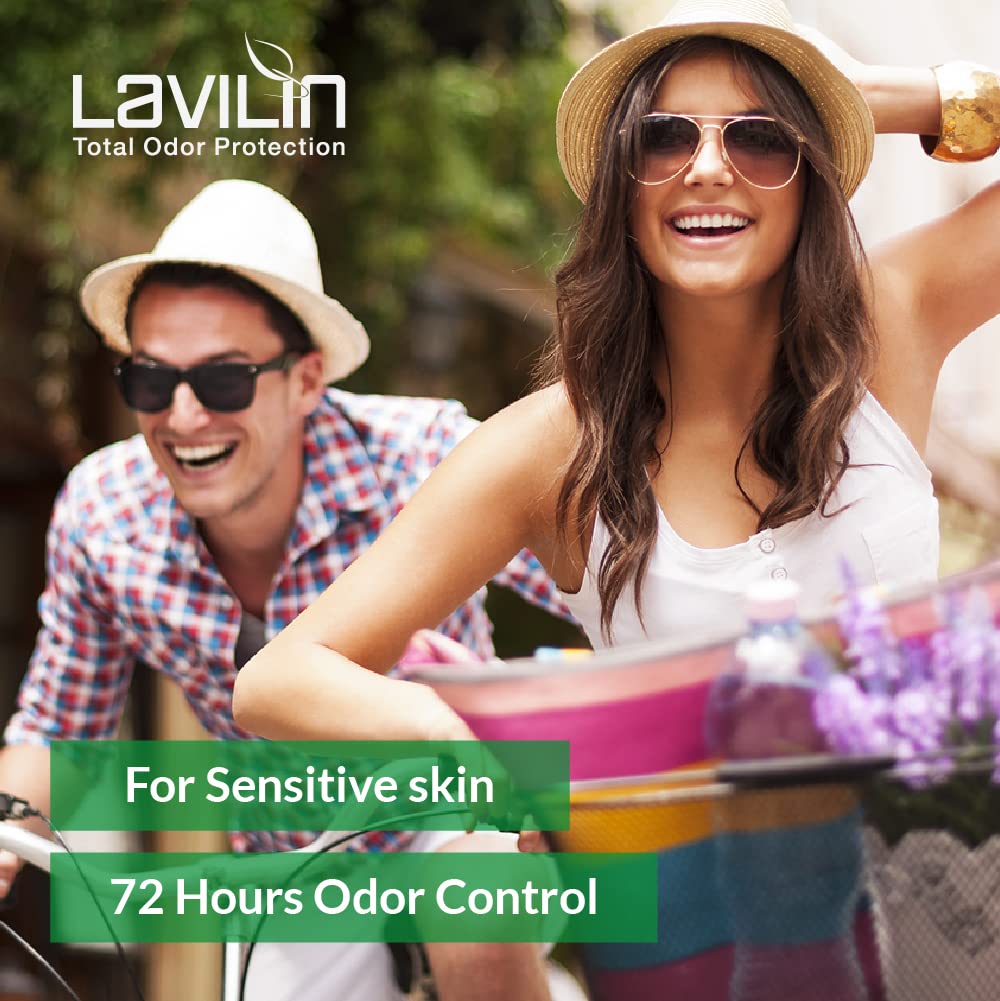 Lavilin Natural Deodorant with natural extracts background