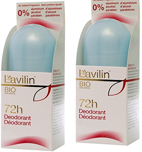 Lavilin Roll On Deodorant 2.1 OZ front view with packaging