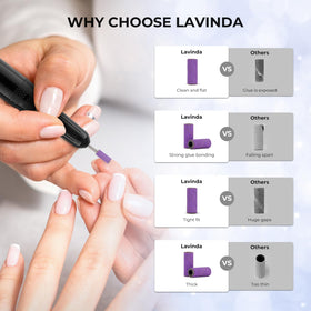 Lavinda Nail Drill Bits packaging with 80 pieces