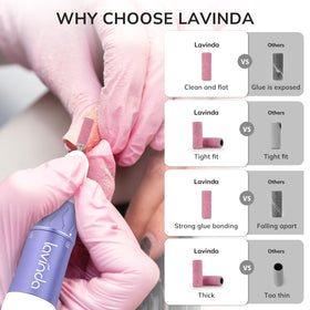 Lavinda sanding bands arranged by grit size